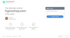Desktop Screenshot of hyproshop.com