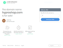 Tablet Screenshot of hyproshop.com